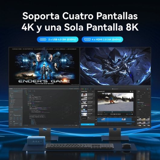 GEEKOM Mini IT12 Intel Core i7-1280P 32GB 1TB SSD Windows 11 Pro Blau