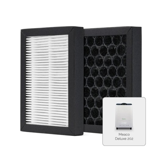 Filtro HEPA e carbone attivo MEACO Deluxe 202 Confezione da 3 unità Filtrazione E11 6 mesi