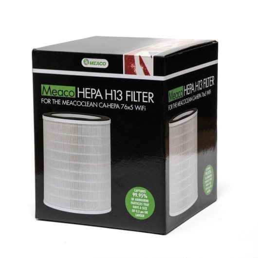 Filtro de repuesto MEACO CA-HEPA 76x5 WiFi H13 HEPA triple capa 2200h