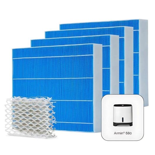 Kit ricambio MEACO Armin 680ml 4 filtri evaporazione Silvertex