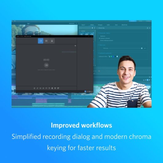Software di editing video Magix Video Studio Plus AI, effetti creativi, editing multi-camera