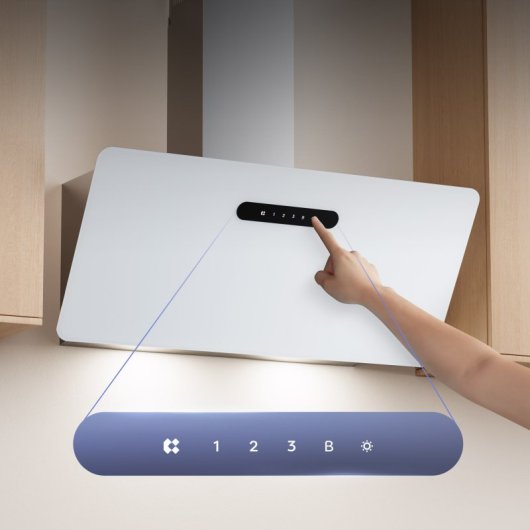 Exaustor Ciarra AWW9736K Condutas e Recirculação 90cm Wi-Fi Alumínio e LED