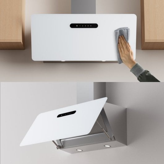 Exaustor Ciarra AWW9736K Condutas e Recirculação 90cm Wi-Fi Alumínio e LED