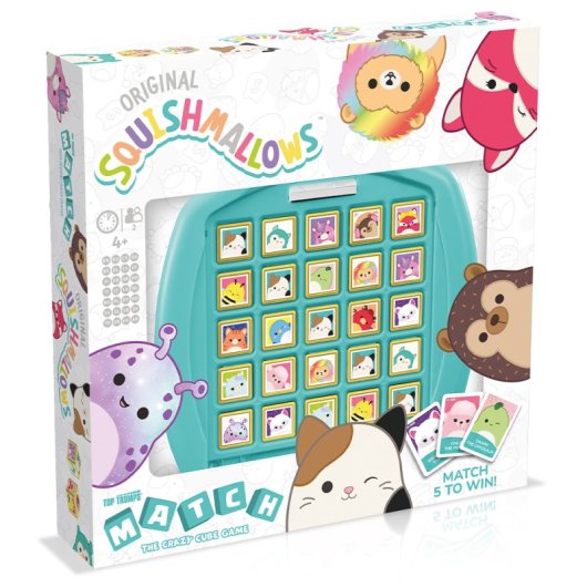 Juego de cartas Winning Moves Squishmallows Top Trumps Match multilingüe para 2+ jugadores