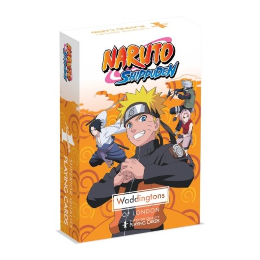 Baraja de cartas Winning Moves Waddingtons No.1 Naruto diseños exclusivos coleccionista