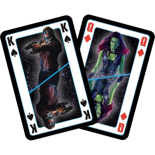 Baraja de Cartas Marvel Guardians of the Galaxy Winning Moves 54 Cartas Coleccionista