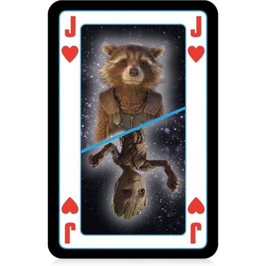 Baraja de Cartas Marvel Guardians of the Galaxy Winning Moves 54 Cartas Coleccionista