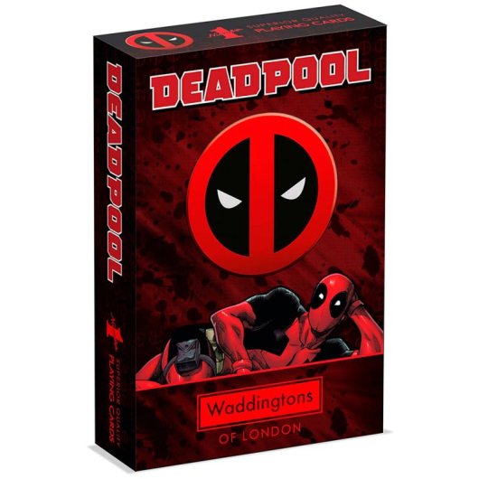 Baraja de cartas Winning Moves Waddingtons No.1 Deadpool edición coleccionista alta resistencia