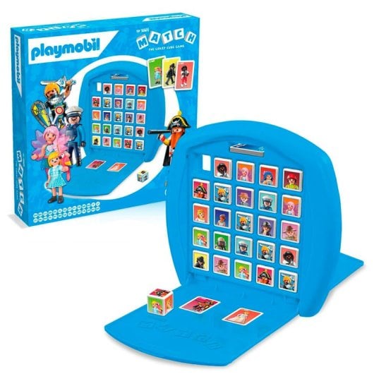 Juego de Cartas Winning Moves Playmobil Top Trumps Match Multilingüe para 2+ jugadores