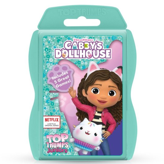 Winning Moves Top Trumps Junior Gabby's Dollhouse Edição Infantil Jogo de Cartas Compacto
