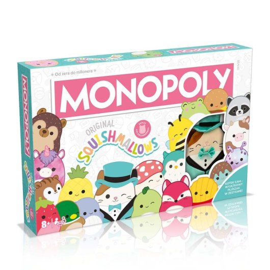 Monopoly Winning Moves Squishmallows Edição em Inglês Tabuleiro Temático 2-6 Jogadores +8 Anos