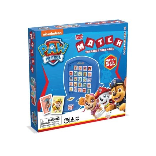 Juego de Mesa Winning Moves Paw Patrol Top Trumps Match Compacto, Temático e Inmersivo
