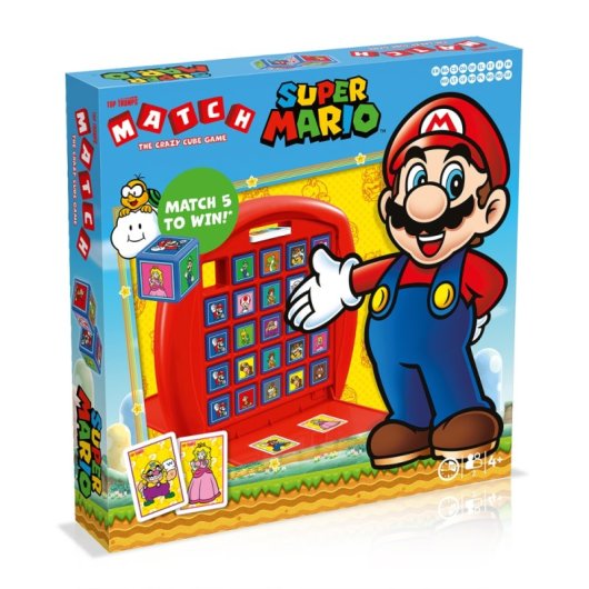 Jogo de cartas Winning Moves Super Mario Top Trumps Match com arte exclusiva e formato compacto