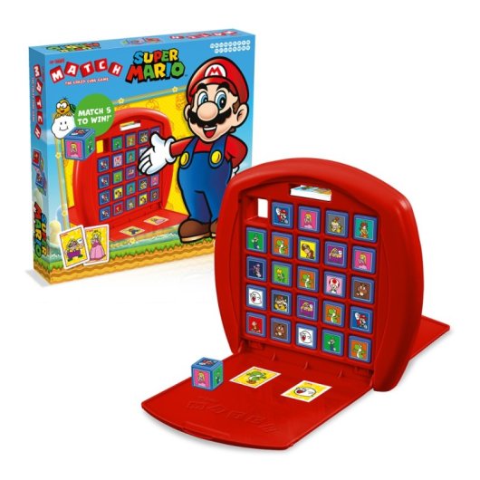 Jogo de cartas Winning Moves Super Mario Top Trumps Match com arte exclusiva e formato compacto
