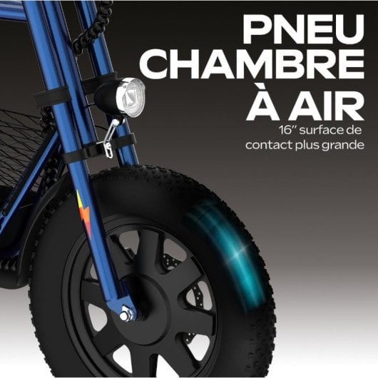 Draisienne UrbanGlide Thunder 160 25km/h 30km Autonomie 16″ 350W Elektroblau