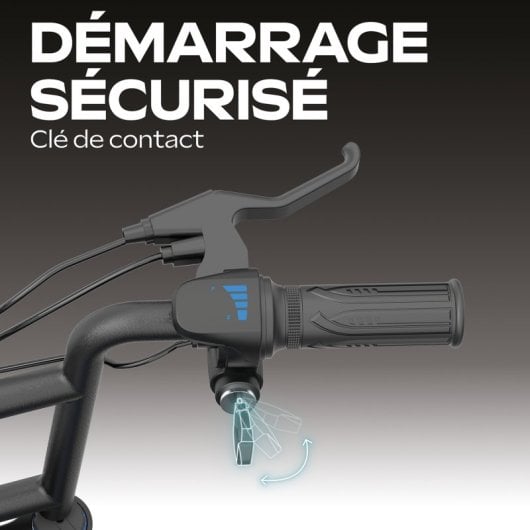 Elektrische Draisienne UrbanGlide Thunder 160 350W 25km/h 30km Autonomie 16" Disc IPX5 Blau