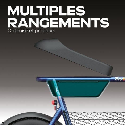 Elektrische Draisienne UrbanGlide Thunder 160 350W 25km/h 30km Autonomie 16" Disc IPX5 Blau