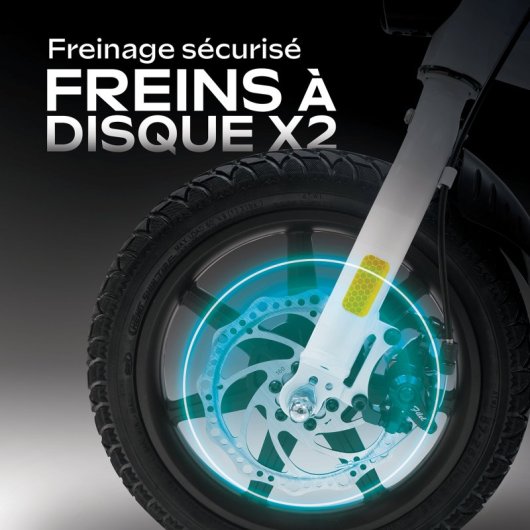 Vélo électrique UrbanGlide eBike 140 14″ 250W 25km/h Bluetooth Orange LED Disc
