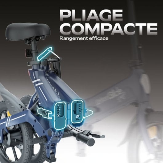 Vélo électrique pliable UrbanGlide Bike LINX 160, 350 W, autonomie de 40 km, IPX5, 16 pouces