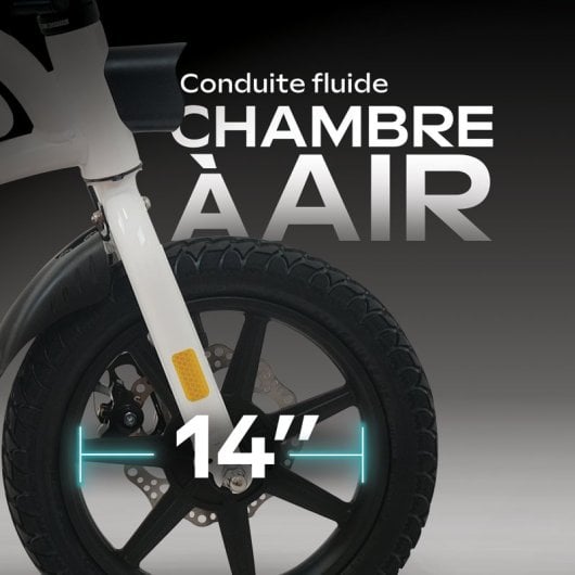Bicicleta eléctrica UrbanGlide eBike 140 Bleu 14? 250W 25km/h Bluetooth LED