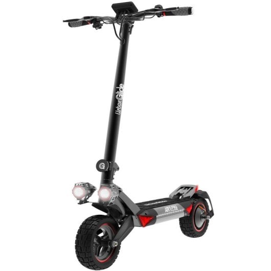 Scooter elétrica UrbanGlide 25km/h, autonomia de 40km, suspensão dupla de 800W, LED XXL