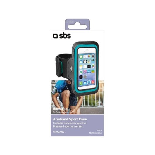 SBS TEARMBANDXLK XL Universal-Sportarmband, stoßfest, staubdicht, 5,2 Zoll, Schwarz