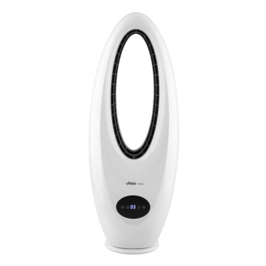 Coluna de Ar Sem Pás Ufesa Kioto 45W 72cm 3 Velocidades Ultra Silenciosa LED Comando Oscilação 70° Temporizador 8h