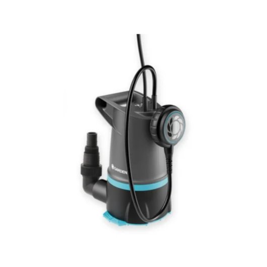 Gardena 9018-47 550W 20.000 l/h IPX8 Tauchpumpe für sauberes und schmutziges Wasser, 10m Kabel