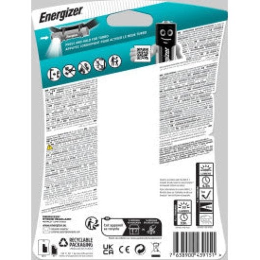 Linterna frontal Energizer E303633200 LED 1000lm IPX4 plata batería CR123