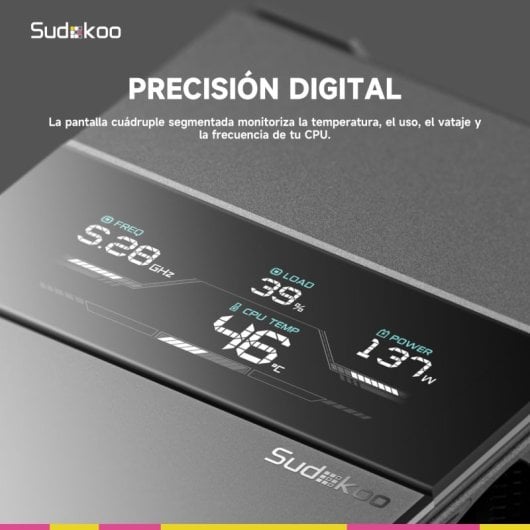 Refrigeración Aire Sudokoo Socket AM5 SK700V 220W para Overclocking y Alto Flujo de Aire