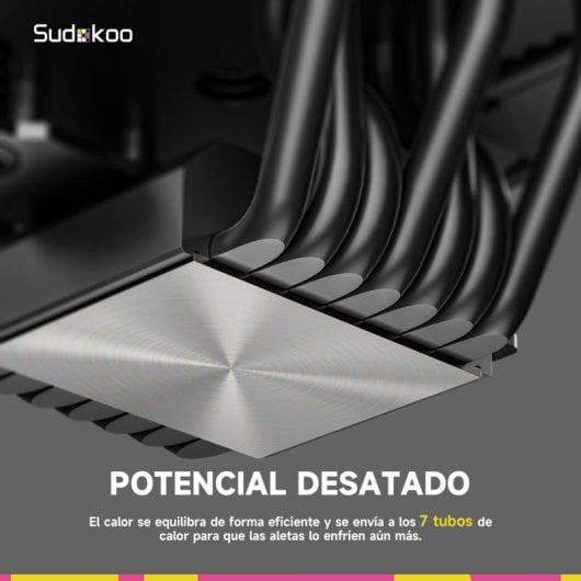 Refrigeración Aire Sudokoo Socket AM5 SK700V 220W para Overclocking y Alto Flujo de Aire