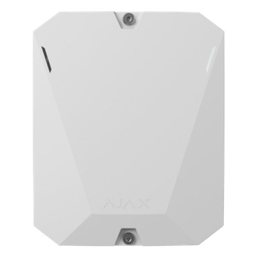Transmissor sem fios Ajax MultiTransmitter 868 MHz 2000 m para montagem na parede, branco