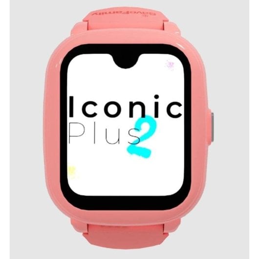 SaveFamily Iconic Plus 2 4G GPS WiFi 1.78" Full HD Tactile Rose Taille Unique Étanche IP67 SOS