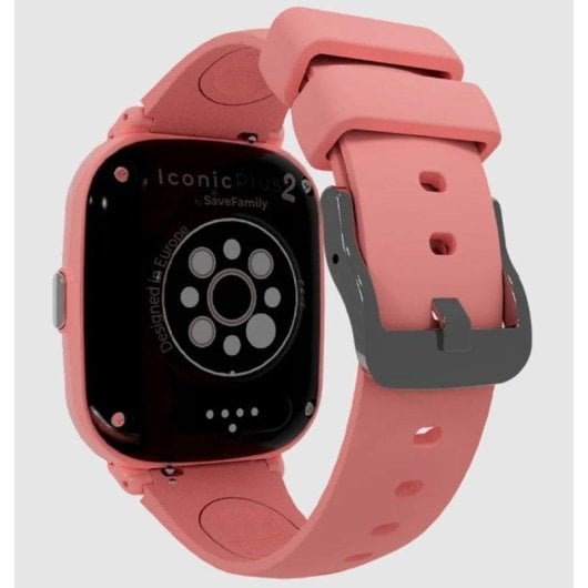 SaveFamily Iconic Plus 2 4G GPS WiFi 1.78" Full HD Tactile Rose Taille Unique Étanche IP67 SOS