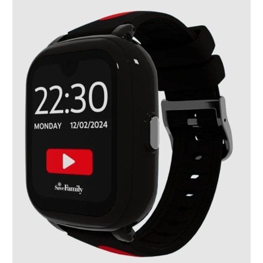 SaveFamily Iconic Plus 2 4G GPS 1.78" Touch IP67 Nero Rosso One Size Android iOS SOS