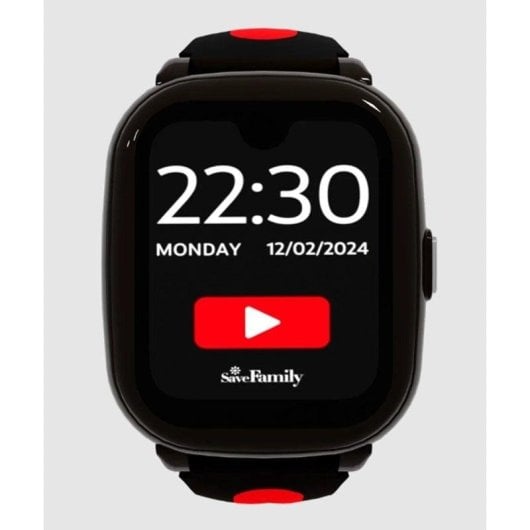 SaveFamily Iconic Plus 2 4G GPS 1.78" Touch IP67 Nero Rosso One Size Android iOS SOS