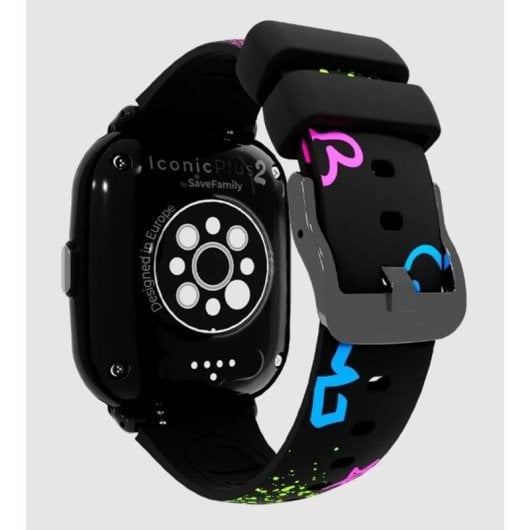 SaveFamily Iconic Plus 2 4G GPS 1.78" Touchscreen Schwarz/Multi Einheitsgröße IP67 SOS Gesichtserkennung