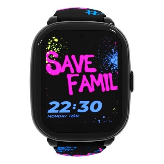 SaveFamily Iconic Plus 2 4G GPS 1.78" Touchscreen Schwarz/Multi Einheitsgröße IP67 SOS Gesichtserkennung