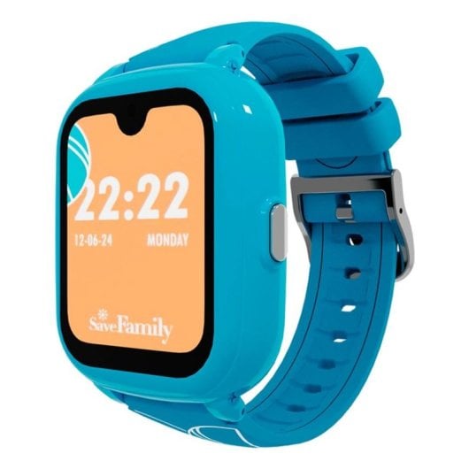 SaveFamily Iconic Plus 2 4G GPS WiFi 40mm Touchscreen Blu IP67 Bambini S Sblocco Faciale SOS