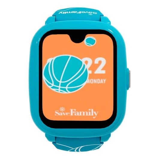 SaveFamily Iconic Plus 2 4G GPS WiFi 40mm Touchscreen Blu IP67 Bambini S Sblocco Faciale SOS