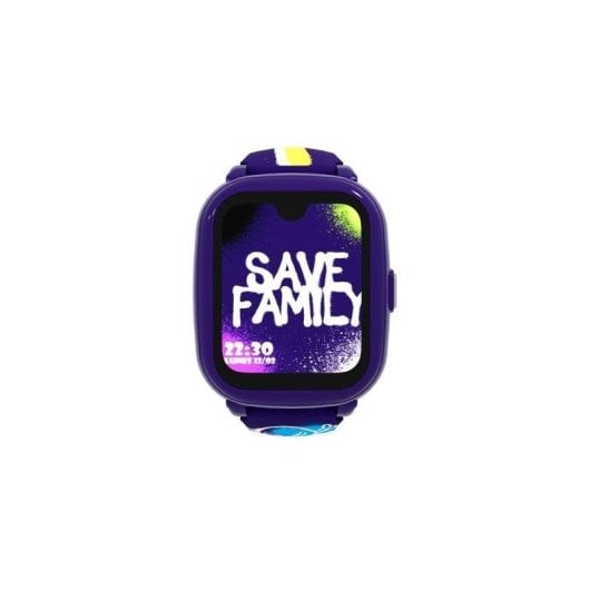 SaveFamily Iconic Plus 2 4G GPS WiFi 40mm Full HD Touch Violett Einheitsgröße IP67 Gesichtserkennung