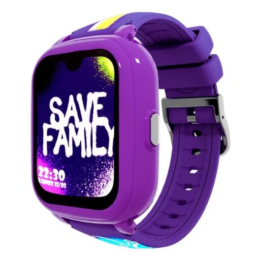 SaveFamily Iconic Plus 2 4G GPS WiFi 40mm Full HD Touch Violett Einheitsgröße IP67 Gesichtserkennung