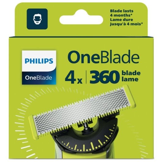 Cuchilla de repuesto Philips OneBlade QP440/50 360 compatible Series OneBlade Norelco
