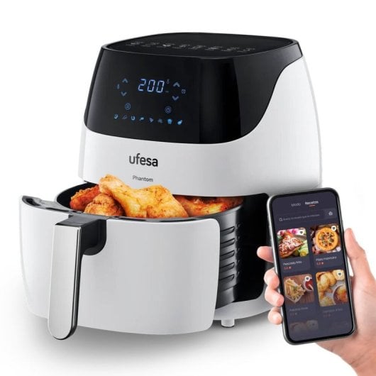 Freidora de aire Ufesa Phantom 72805265 5L 1500W control táctil 8 programas BPA/PFOA Free