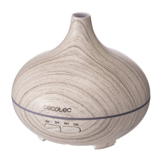 Luftbefeuchter Cecotec Pure Aroma 300 Yang White 300ml Ultraschall Holz LED 7 Farben