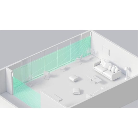 Detector de Cortinas Ajax MotionProtect Preto Sem Fios PIR Cortina 15m IP54 Imunidade a Animais de Estimação