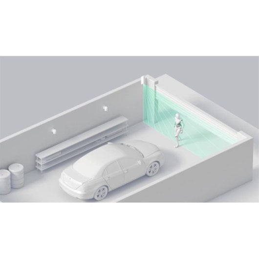 Detector de Cortinas Ajax MotionProtect Preto Sem Fios PIR Cortina 15m IP54 Imunidade a Animais de Estimação