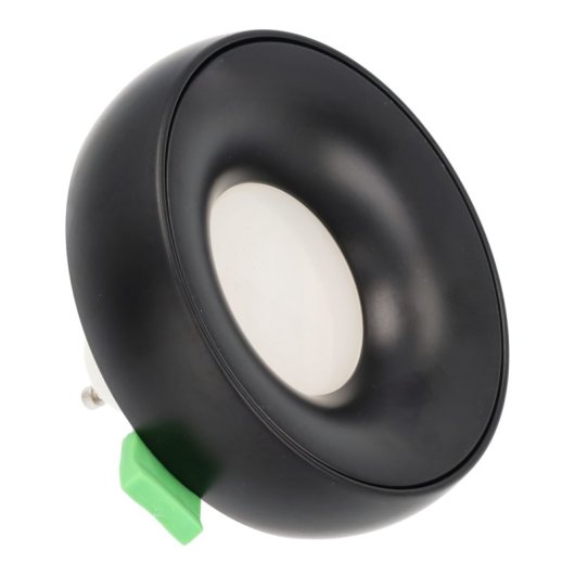 Aro Downlight JANDEI Negro Aluminio Fijo Empotrable Compatible GU10/MR16 Ø98mm