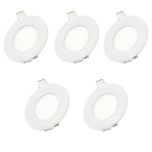 Downlight Led JANDEI Redondo 3W 3000K Blanco Empotrable Ultrafino 8.2cm