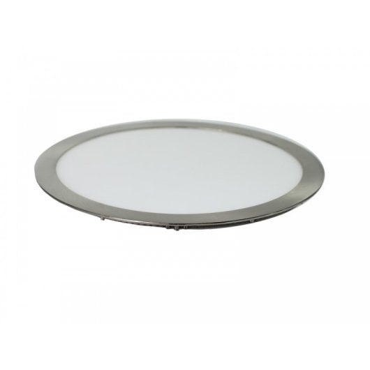 Downlight LED JANDEI Extraplano Redondo 24W 2000Lm 4200K Marco Acero Hueco 275mm